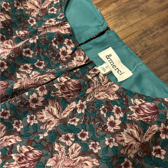 &merci Women’s Boho maxi dress, Dark green floral - Picture 2 of 7